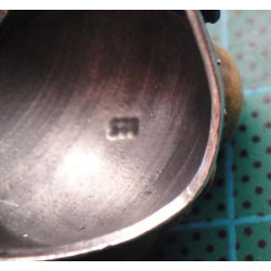 Black Stone Dome Granule Detail Silver Ring_1425