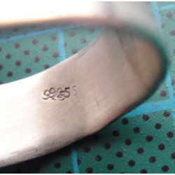 Akik Taşlı Kalın Bantlı Gümüş Yüzük_1426