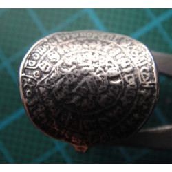 Antik Yazı Desenli Phaistos Disk Gümüş Yüzük_1428