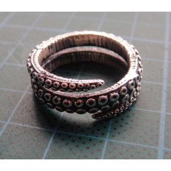 Octopus Tentacle Silver Ring_1430