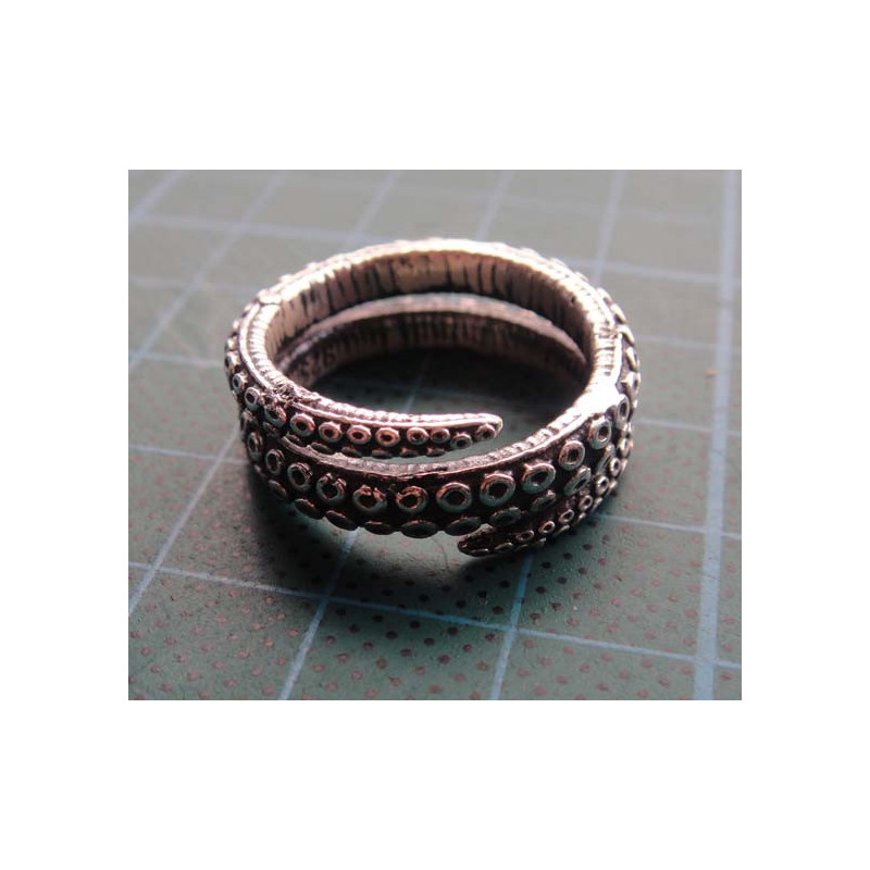 Octopus Tentacle Silver Ring_1430