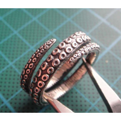Octopus Tentacle Silver Ring_1430