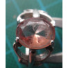 Silver Ring with Pink Stone_1431