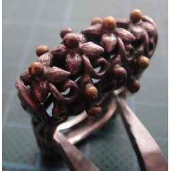 Floral Crown Form Silver Ring_1436