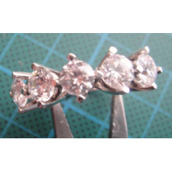 Five Stone Zircon Silver Ring_1437