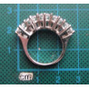 Five Stone Zircon Silver Ring_1437