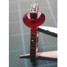 Red Stone Zircon Band Silver Ring_1441