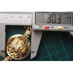 Leopar Temalı Gümüş Bileklik_866