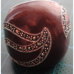 Markazit Taşlı Gümüş Yüzük_1486