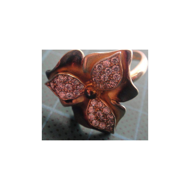 Çiçek Desenli Gümüş Yüzük_1502