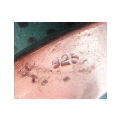 Doğal Kırmızı Taşlı Gümüş Yüzük_1518