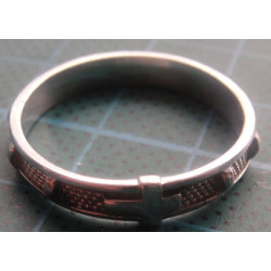 Dini Figürlü Haç Gümüş Yüzük_1567