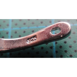 Baget Taşlı Gümüş Küpe_463