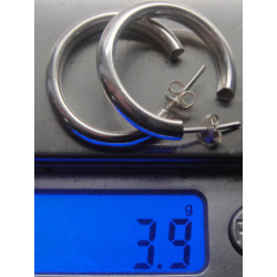 Gümüş Halka Küpe_466