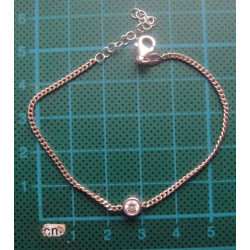 Tek Taş Gümüş Bileklik_915