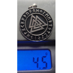 Valknut Gümüş Kolye Ucu_1956