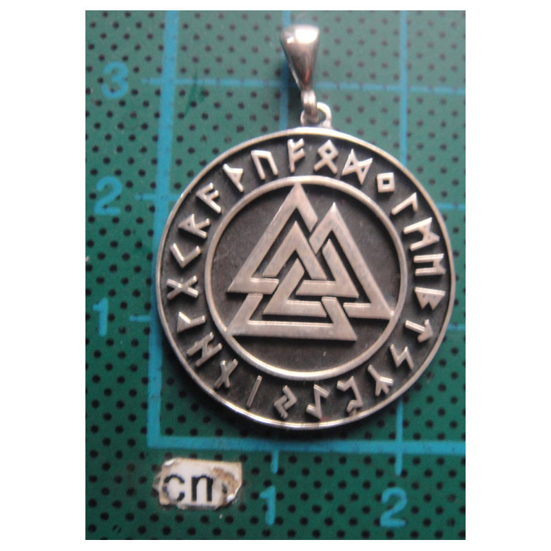 Valknut Gümüş Kolye Ucu_1956