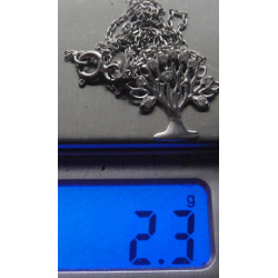 Ağaç Formunda Zirkon Taşlı  Gümüş Kolye Ucu_1961