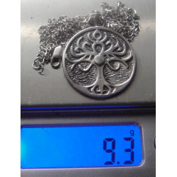 Ağaç ve Saat Formunda Gümüş Kolye Ucu_1963