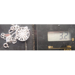 Zirkon ve Baget Taşlı Gümüş Bileklik_928