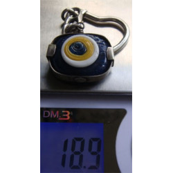 Tuğra ve Nazar Boncuklu Gümüş Anahtarlık_8