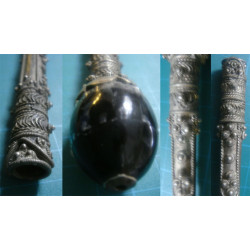 Osmanlı Dönemi Güverse İşçilikli Gümüş Ağızlık_33