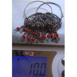 Telkari İşçilikli Antika Küpe_61