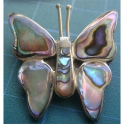 Mexico Pearl Butterfly brooch_139