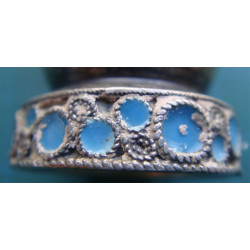 916 Damgalı Rus Mineli Gümüş Küçük Bardak_380