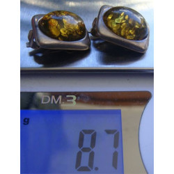 Kehribar Taşlı Küpe_63