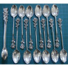 Twelve Tea Spoon Set and Sugar Tongue