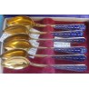 6 Silver Enamel Russian Spoon Set with Box_2