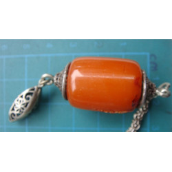 Silver Keychain w/ amber_46