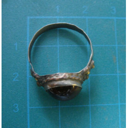 Old Amber Stone Ring_22