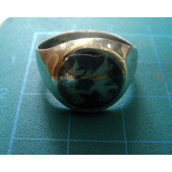 SILVER NIELLO RING_24